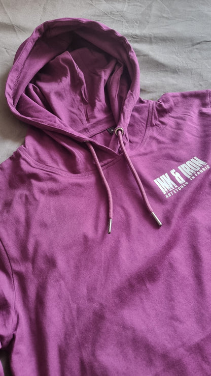 SOPRO CROP HOODIE MULBERRY Never Give Up