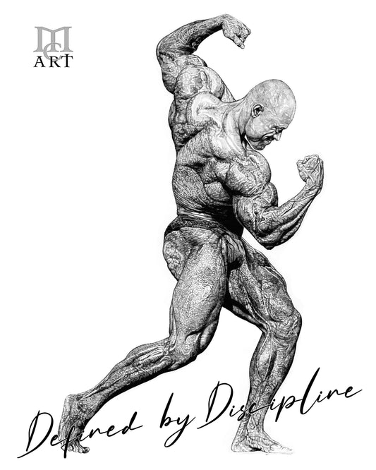 Defined by Discipline - High Quality Art Print