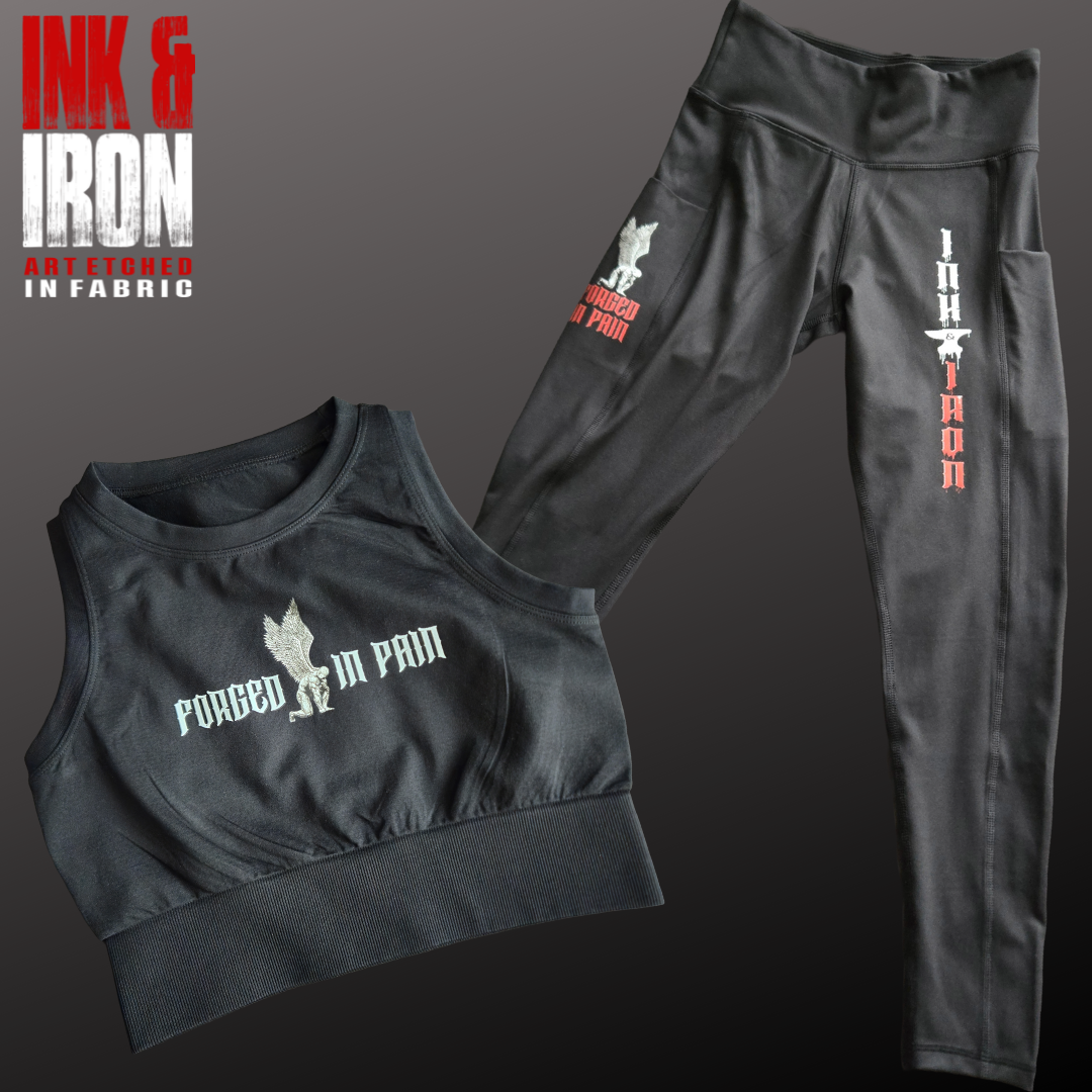 ⚔️ FORGED IN PAIN LEGGING & TANK SET ⚔️