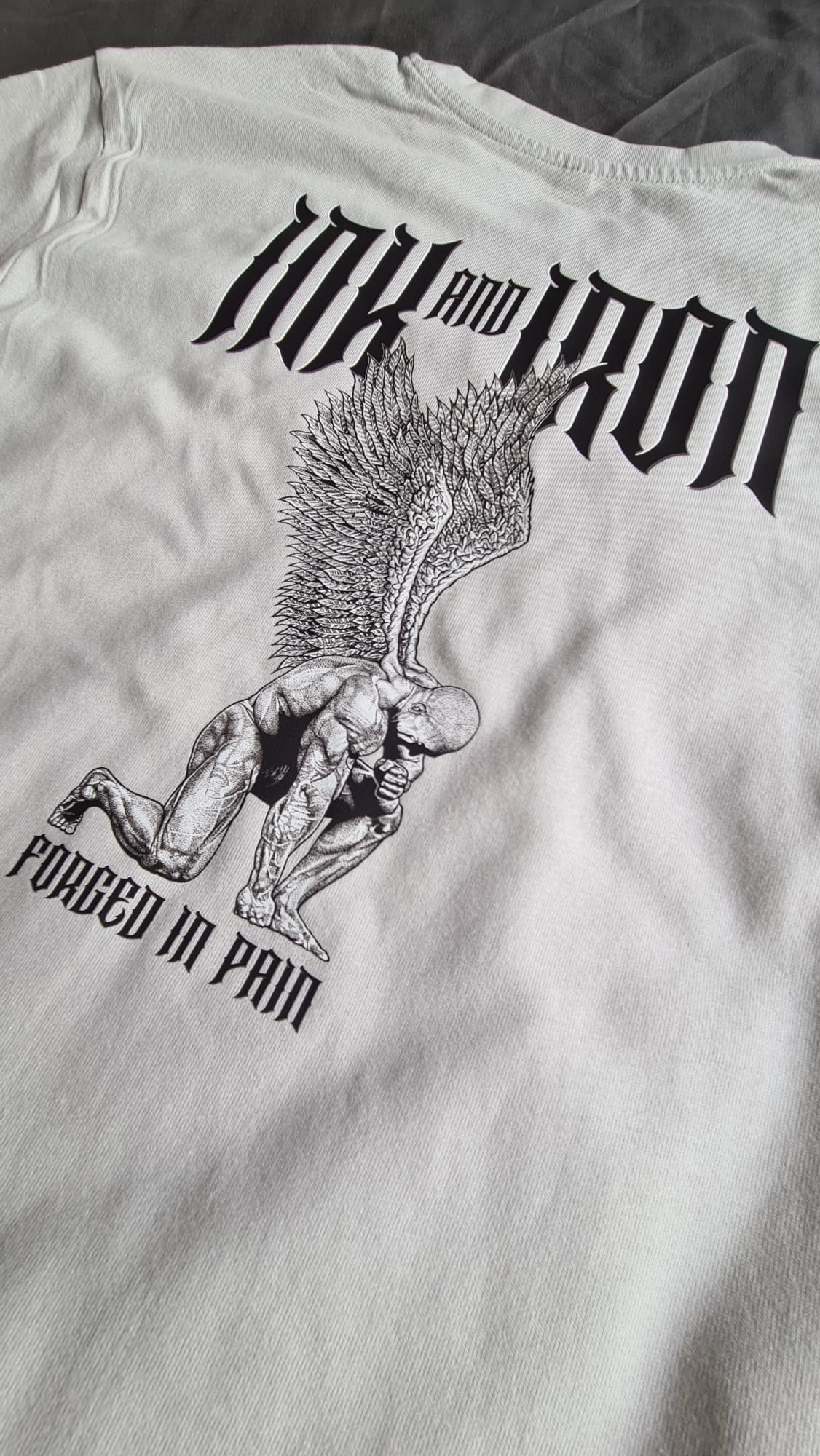 INK & IRON FORGED OVERSIZE ASPHALT GREY T-SHIRT