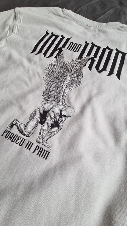 INK & IRON FORGED OVERSIZE ASPHALT GREY T-SHIRT