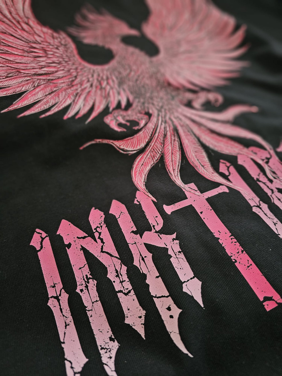 PINK PHOENIX OVERSIZE TEE - FORGED BY PAIN
