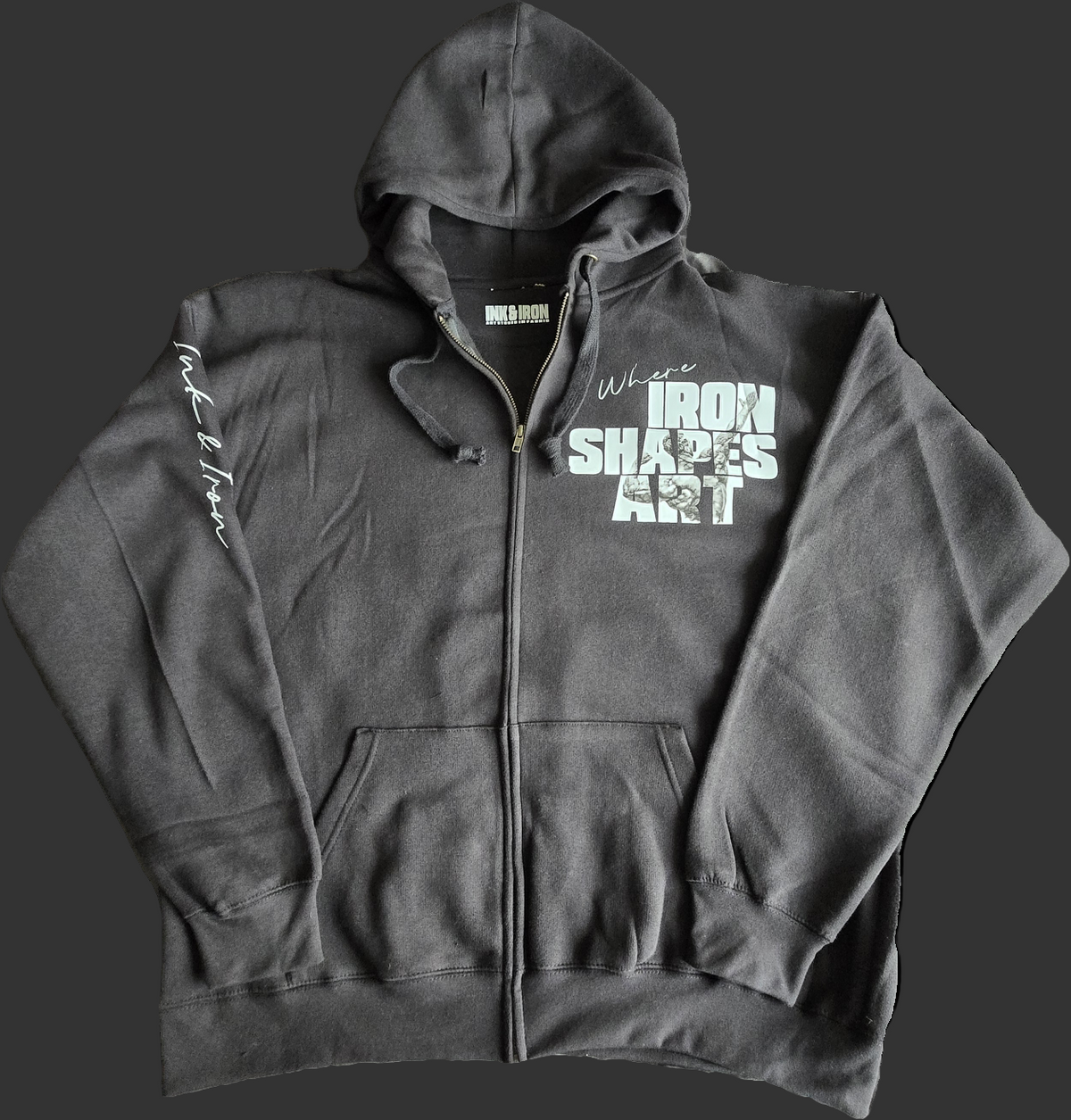ATLAS ZIP HOODIE | WHERE IRON SHAPES ART