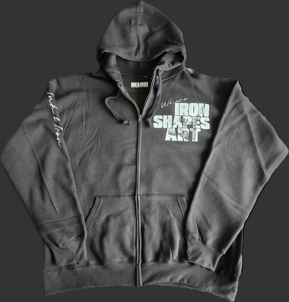 ATLAS ZIP HOODIE | WHERE IRON SHAPES ART