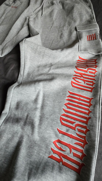 GOTHIC GREY HEAVY JOGGER - INK&IRON X MASKEDMONSTER