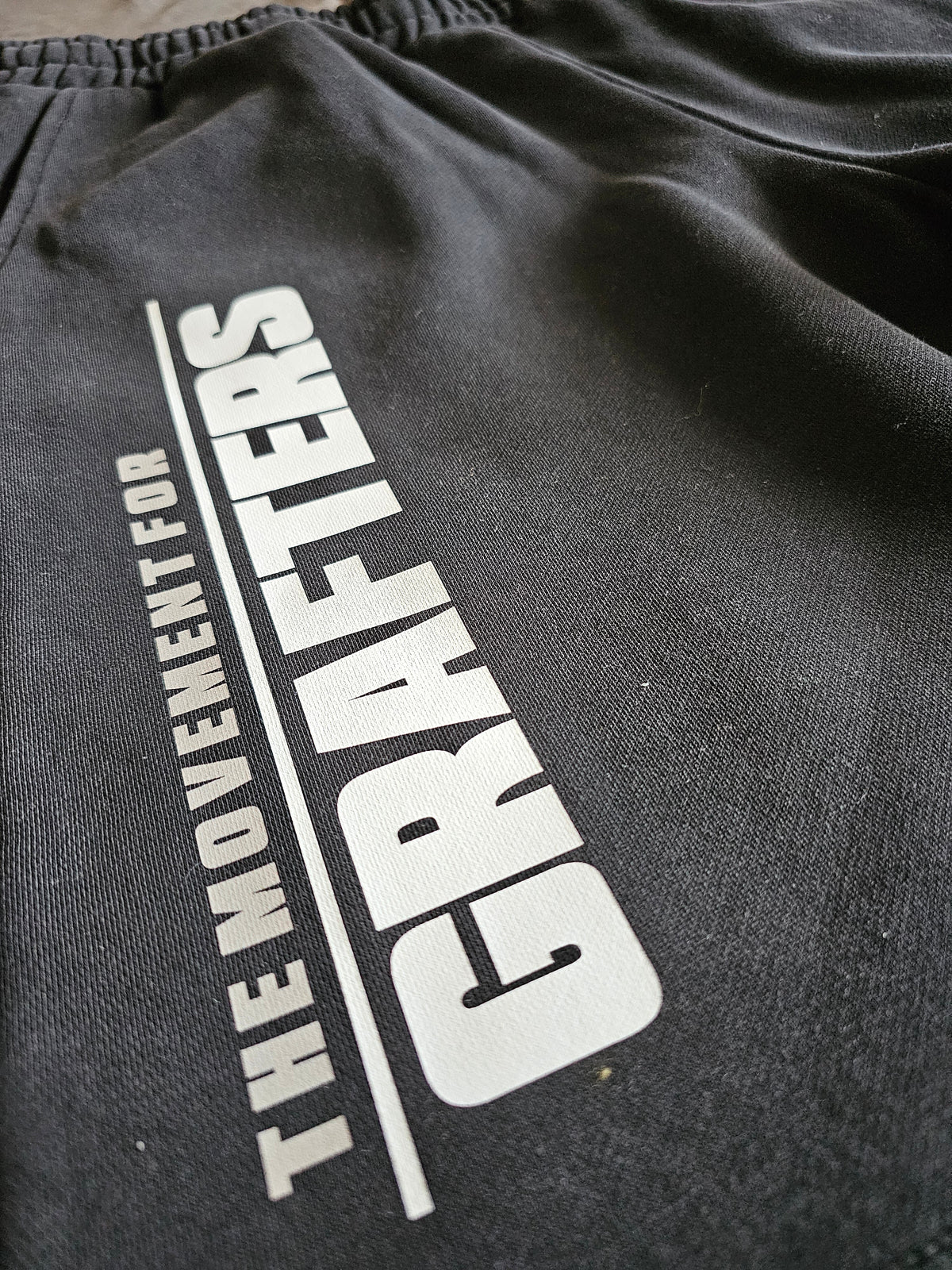 BXB Black Heavy Sweatshorts “Movement for Grafters”