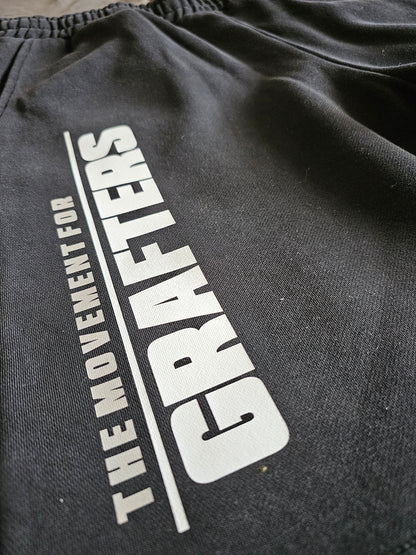 BXB Black Heavy Sweatshorts “Movement for Grafters”
