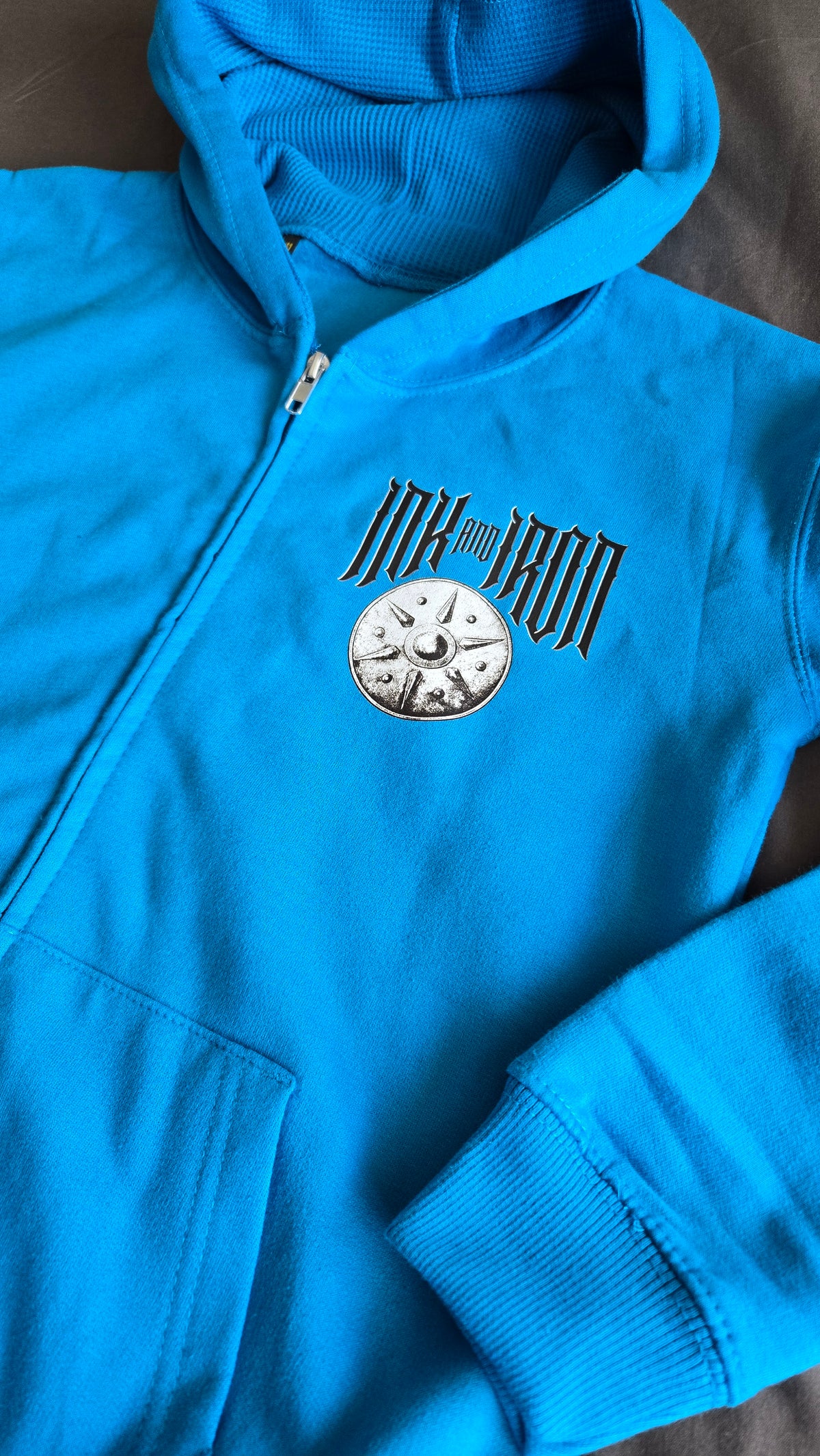 INK&IRON FORGED KIDS ZIP HOODIE | STORMFIRE BLUE