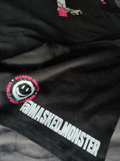 ONYX BLACK TITAN TEE - MASKED MONSTER