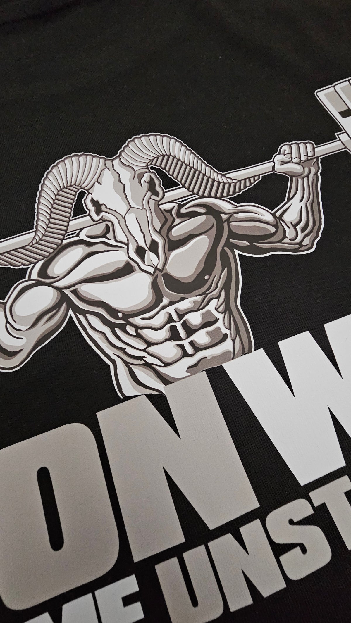 IRON WILL OVERSIZE BLACK TEE