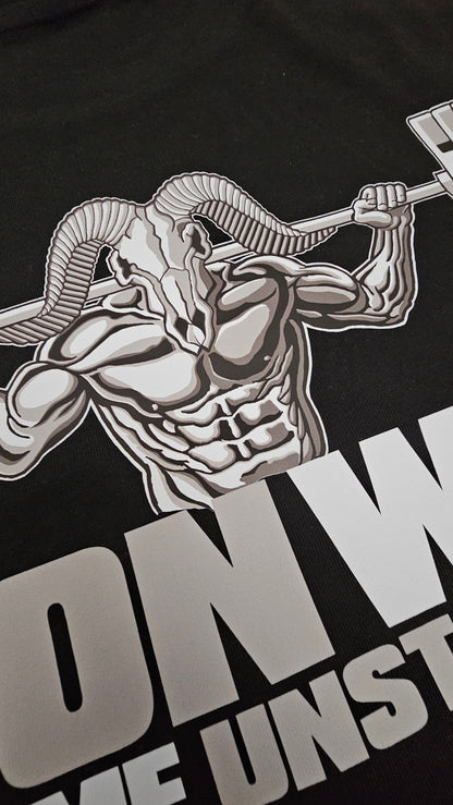 IRON WILL OVERSIZE BLACK TEE
