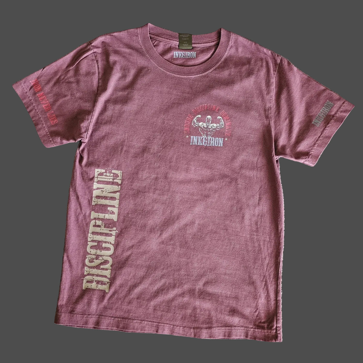 VINTAGE WASH CHERRY STANDARD TEE - IRON NEVER LIES