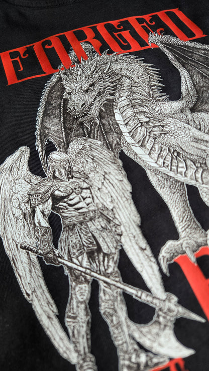FORGED BY FIRE BLACK OVERSIZE T-SHIRT