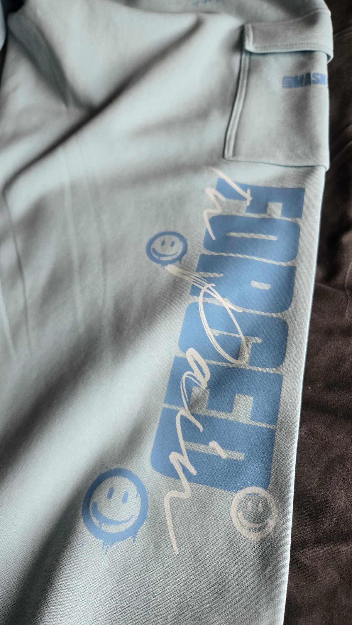 DUSTY BLUE HEAVY JOGGER - INK&IRON X MASKEDMONSTER