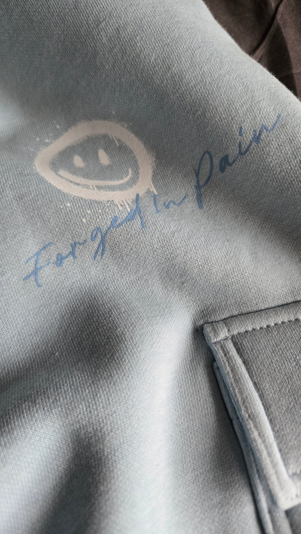 DUSTY BLUE HEAVY JOGGER - INK&IRON X MASKEDMONSTER