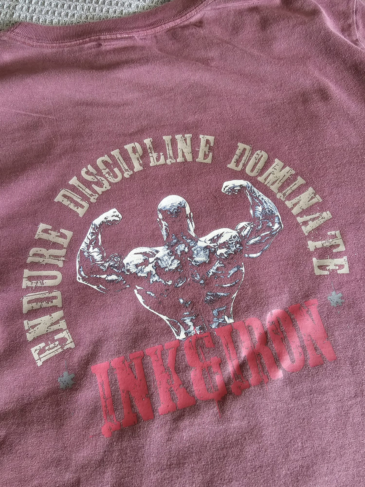 VINTAGE WASH CHERRY STANDARD TEE - IRON NEVER LIES