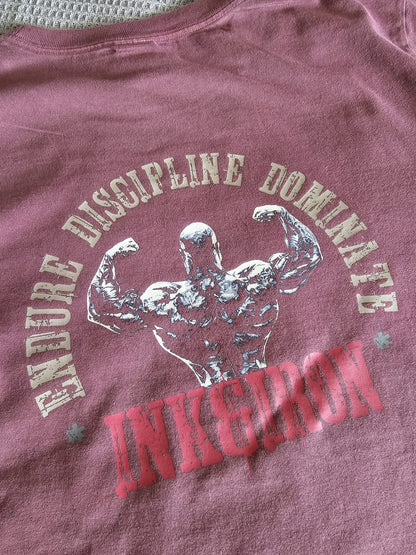 VINTAGE WASH CHERRY STANDARD TEE - IRON NEVER LIES