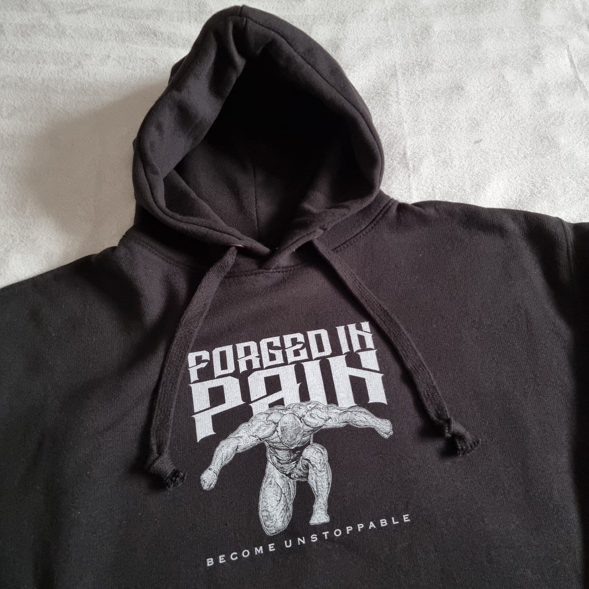 Midnight "FORGED IN PAIN" - Premium Hoodie