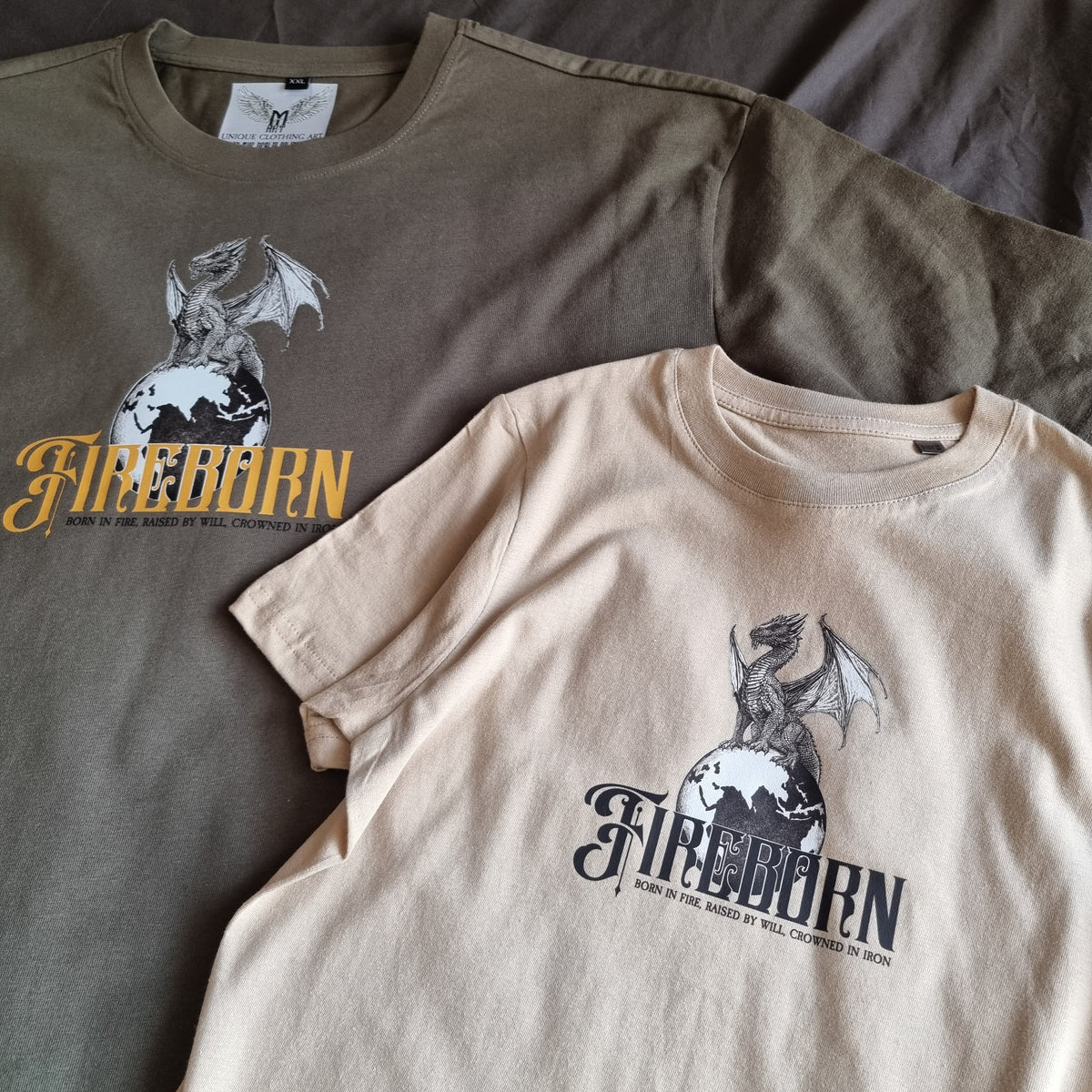 FORGED BY FIRE SHADOW OLIVE OVERSIZE T-SHIRT