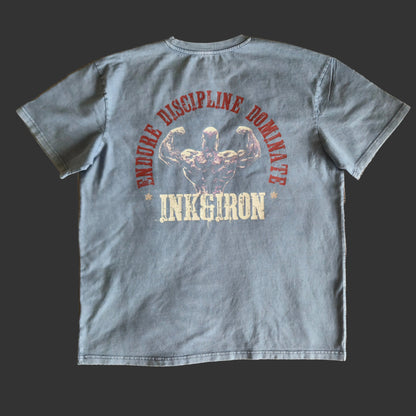 DISCIPLINE ACIDWASH BLUE OVERSIZE TEE