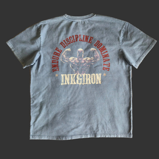 DISCIPLINE ACIDWASH BLUE OVERSIZE TEE