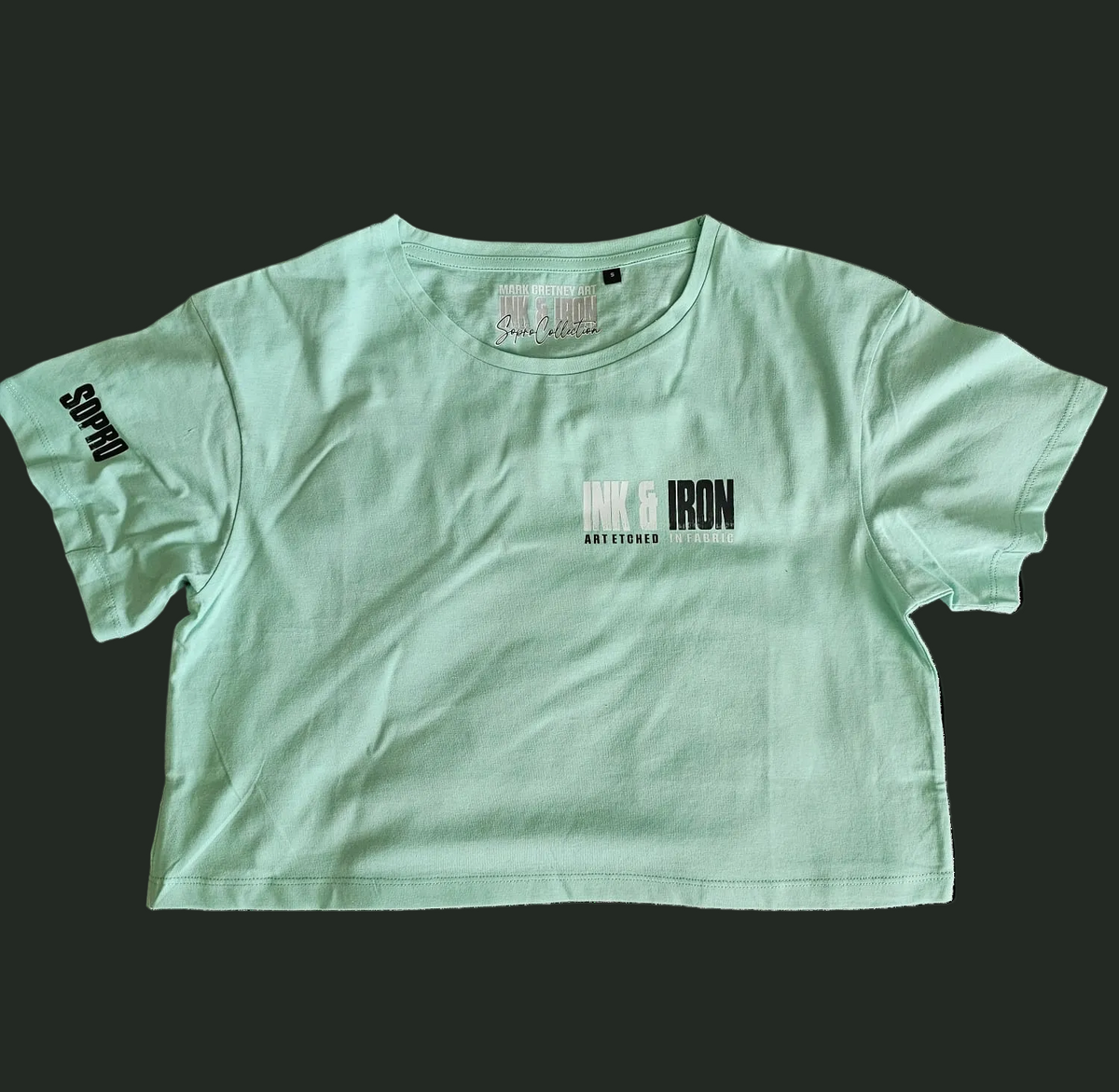 SOPRO PEPPERMINT OVERSIZE CROP T-SHIRT