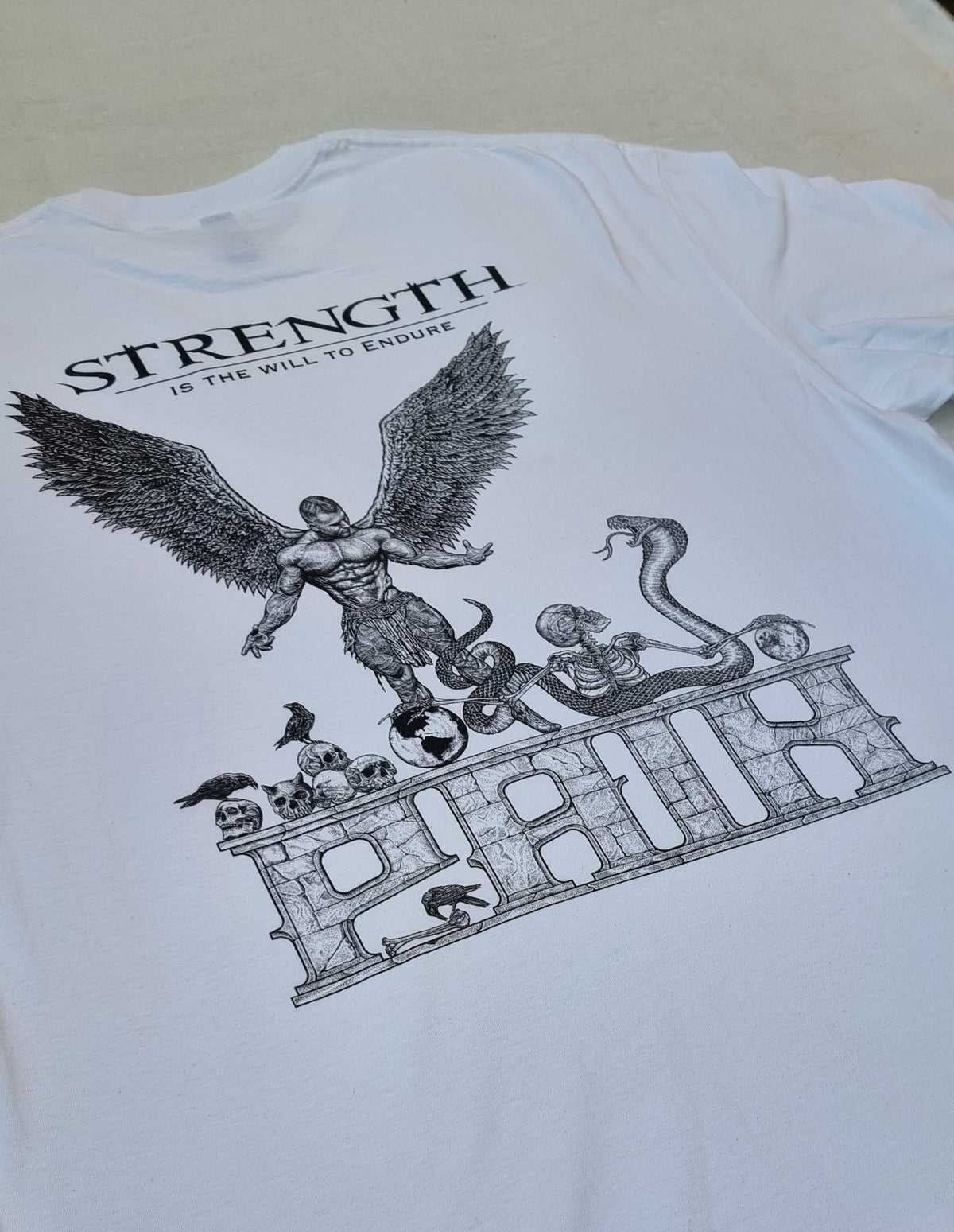 "STRENGTH" - OG White Standard Fit T-Shirt