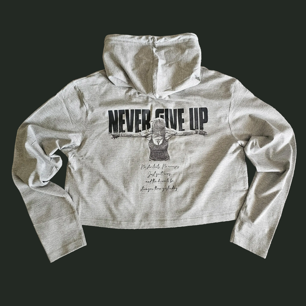 SOPRO CROP HOODIE GREY