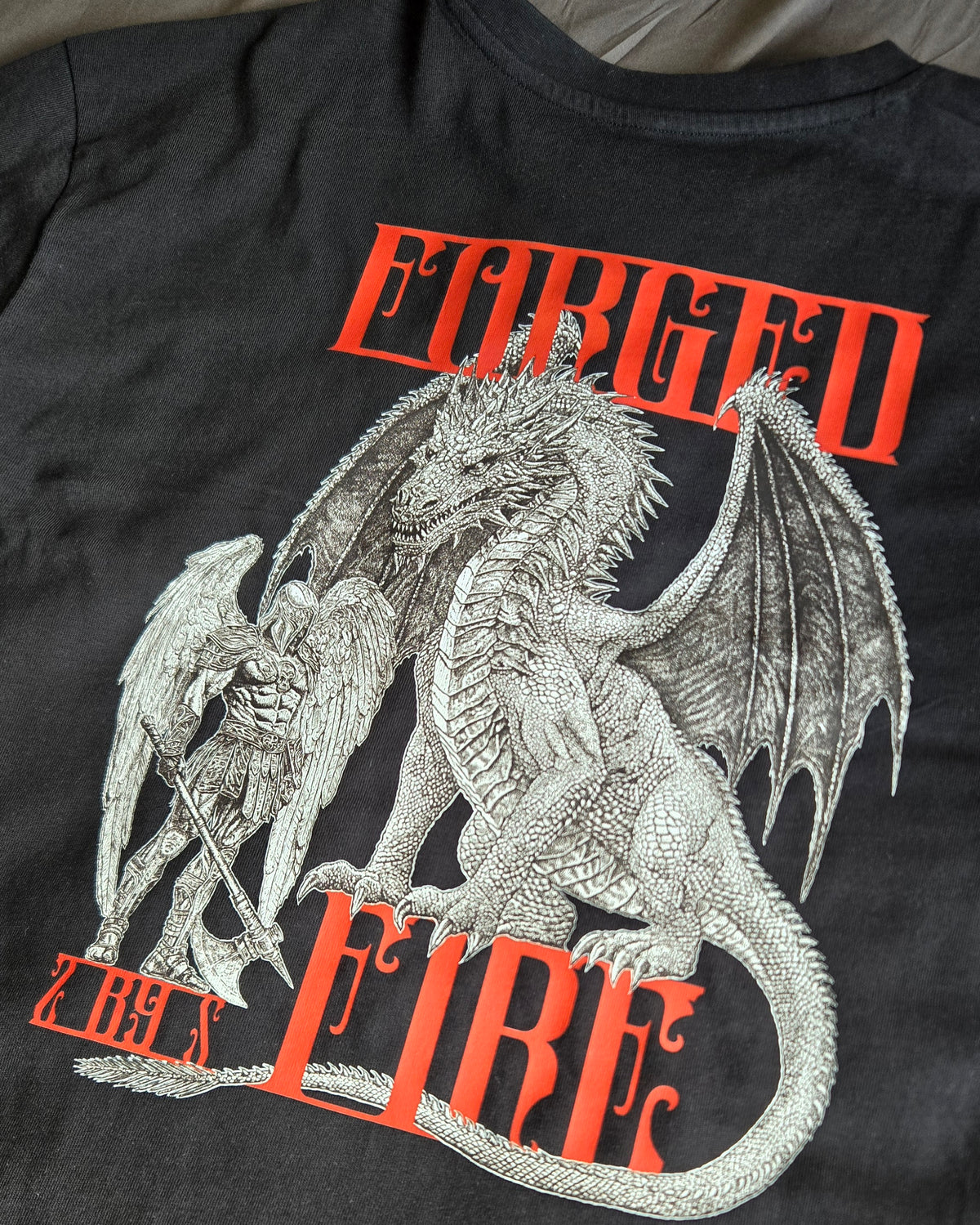 FORGED BY FIRE BLACK OVERSIZE T-SHIRT