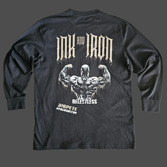 RELENTLESS BRONZE LONG SLEEVE OVERSIZE TEE