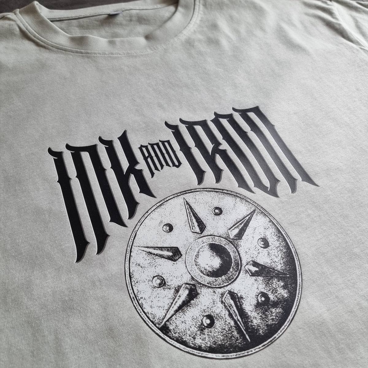 INK & IRON VANGUARD OVERSIZE ASPHALT GREY T-SHIRT